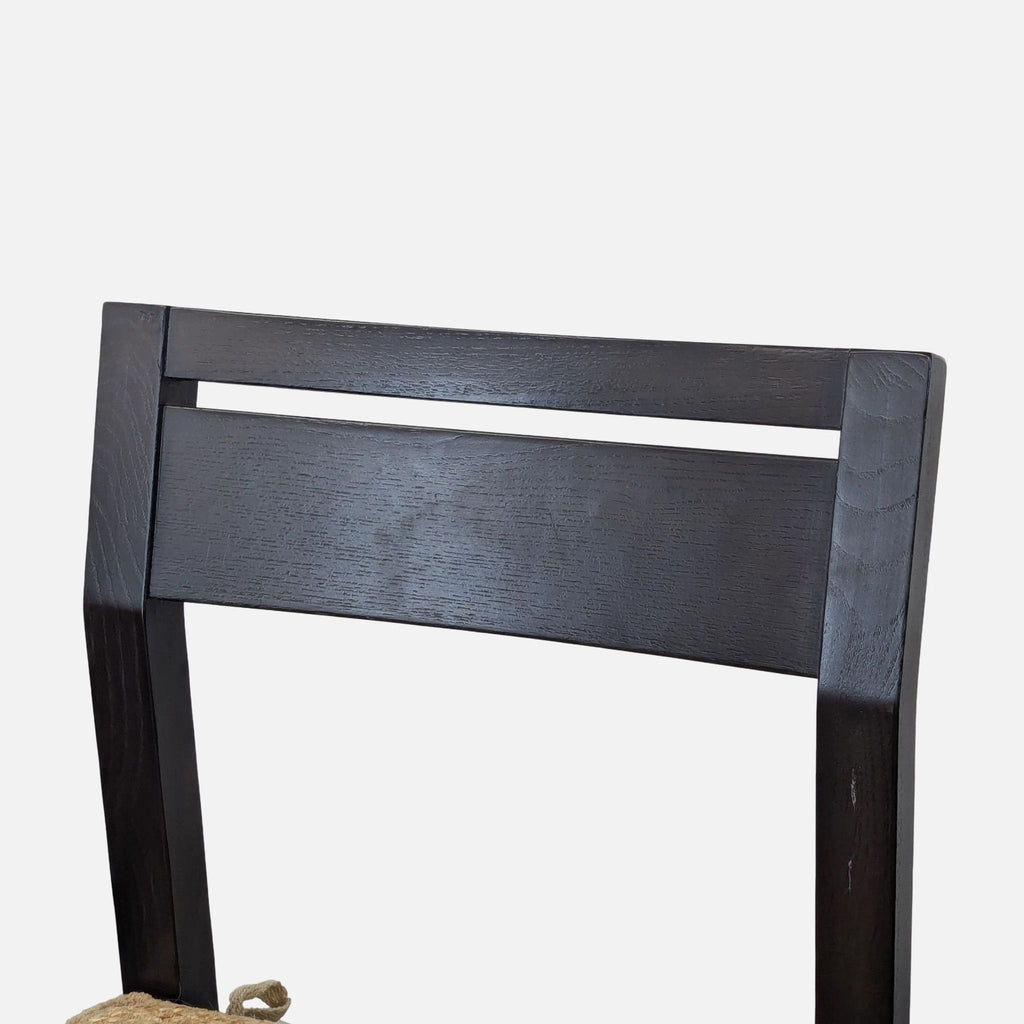 Dining table set with two chairs and a bench from west elm. Some wear on cushions.