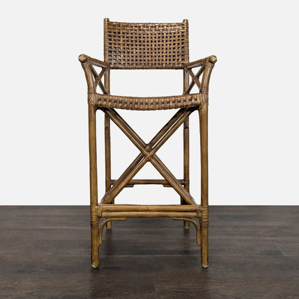 Rattan & Bamboo Bar Stool