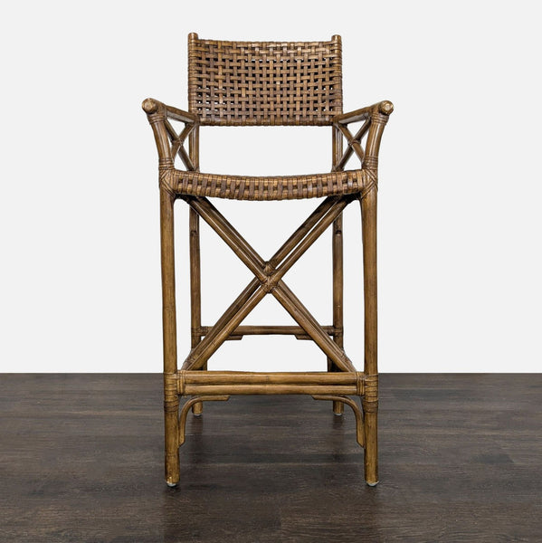 Rattan & Bamboo Bar Stool