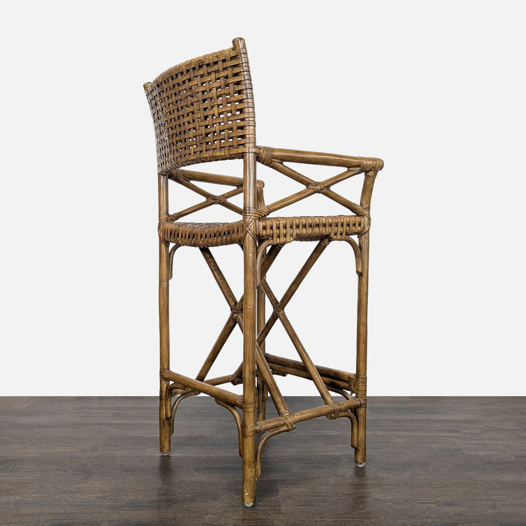 Rattan & Bamboo Bar Stool