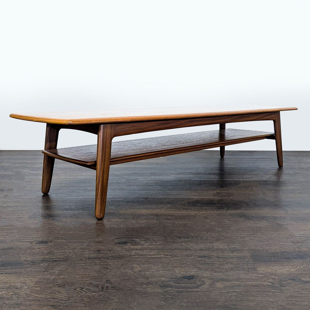 Mid-Century Coffee Table with Shelf
