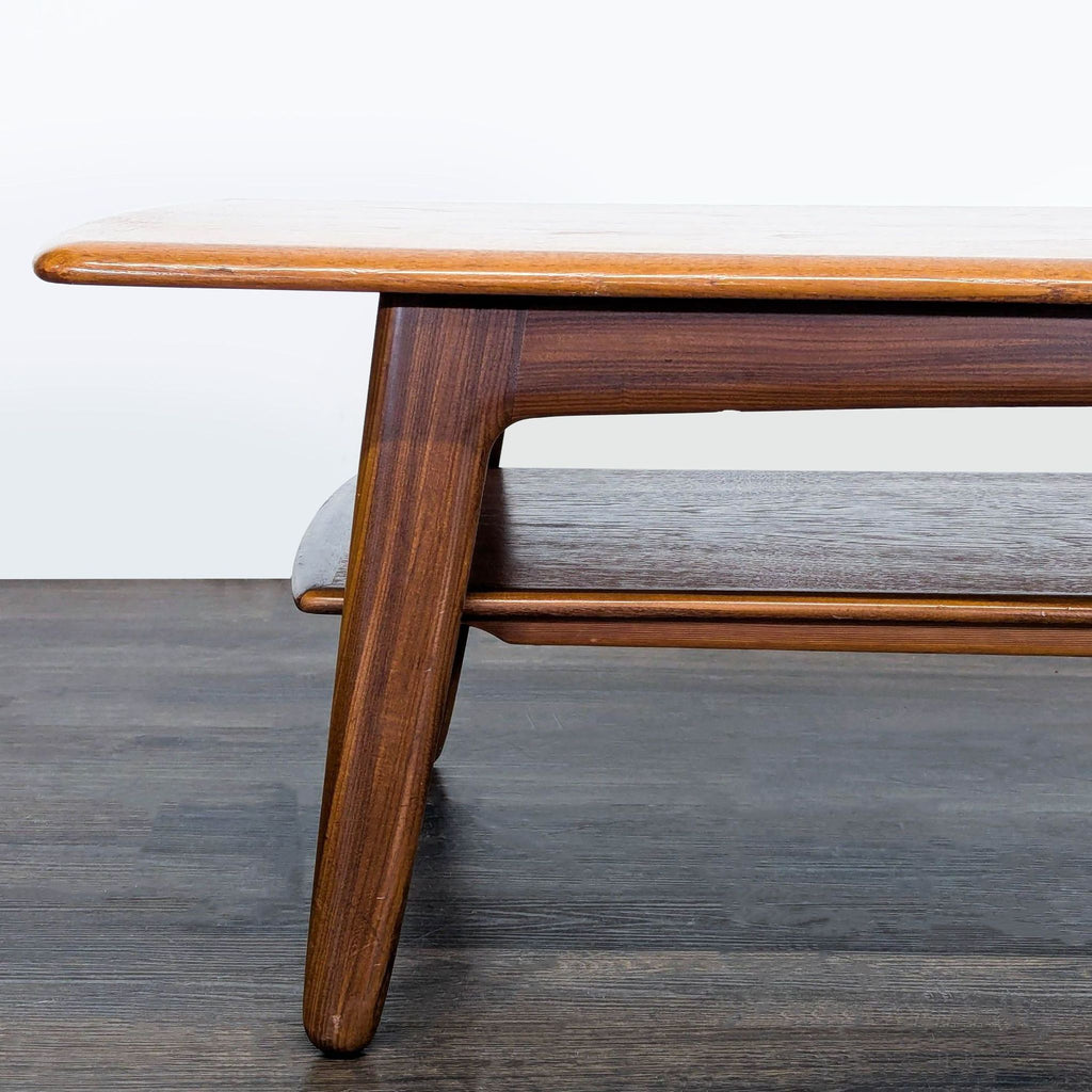 Mid-Century Coffee Table with Shelf