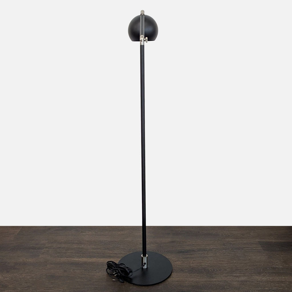 Room & Board Camber Modern Adjustable Floor Lamp - Black Metal