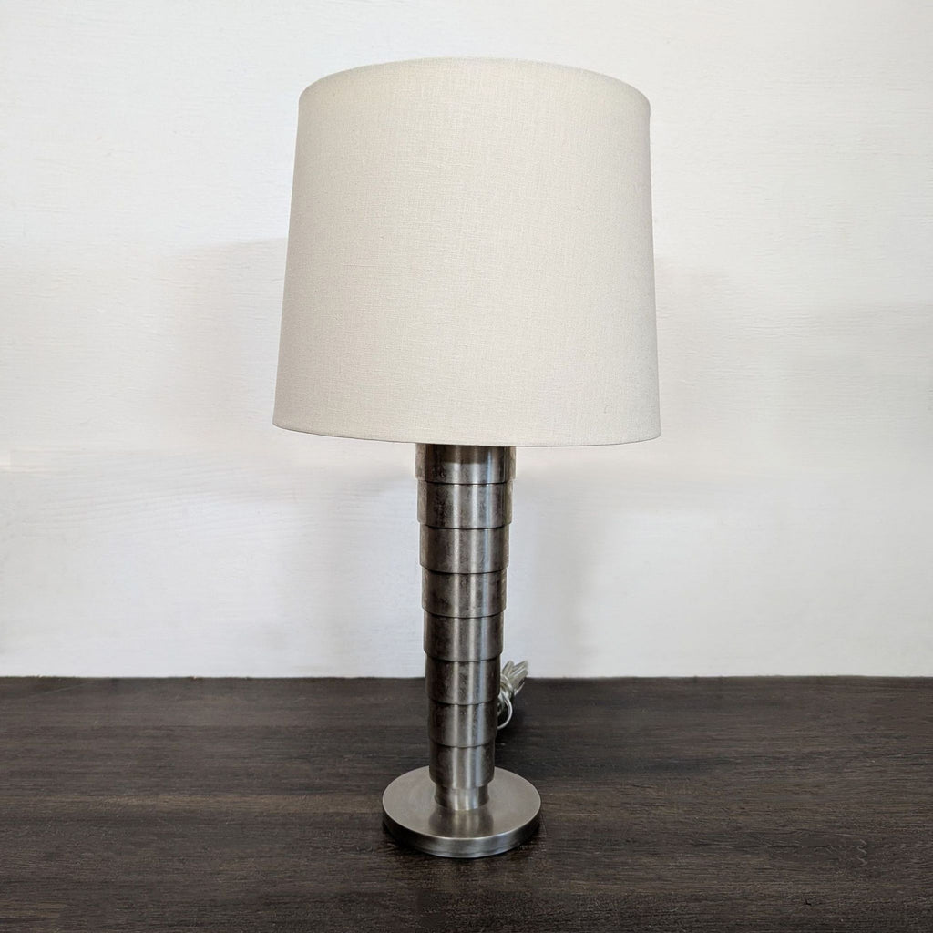 Thomas O’Brien for Visual Comfort Stacked Metal Table Lamp Model TOB3077AN