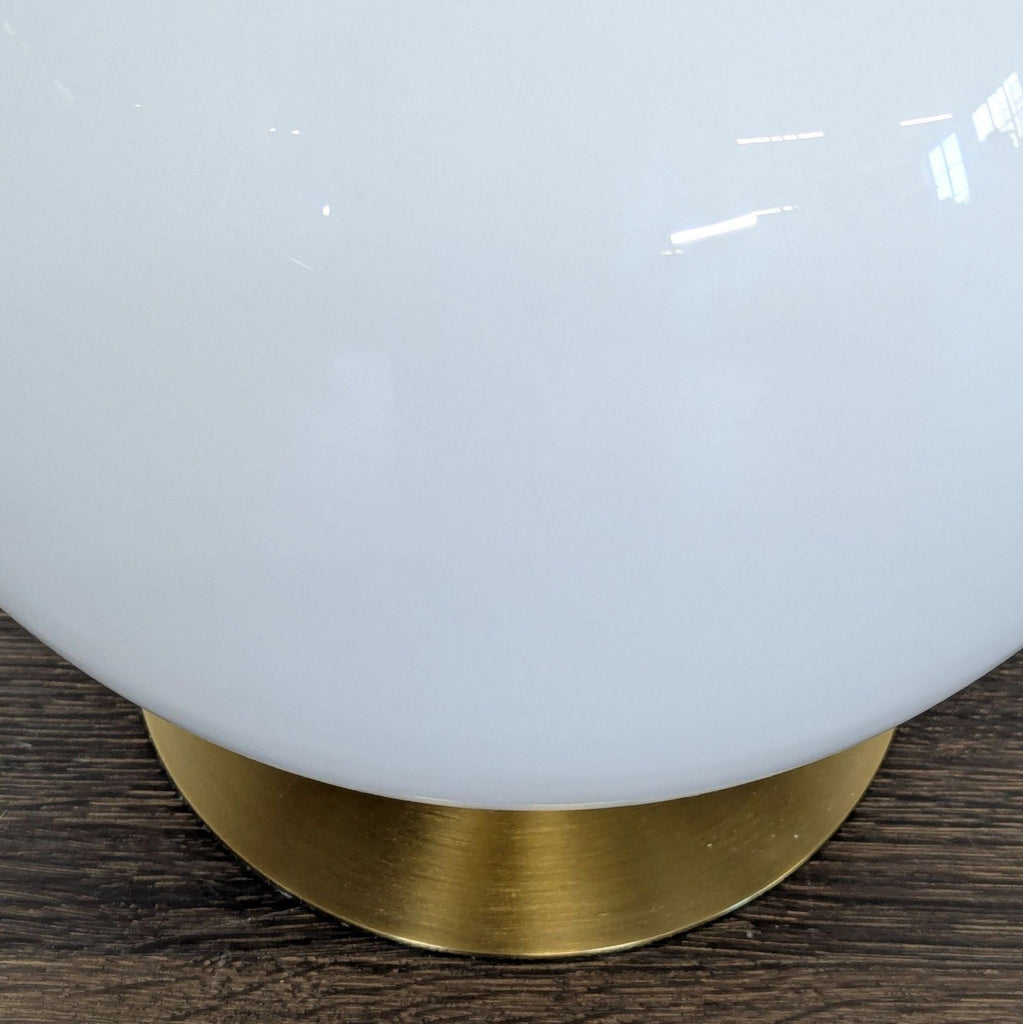 West Elm Mitchel Globe Table Lamp with Brass Base – Modern Lighting
