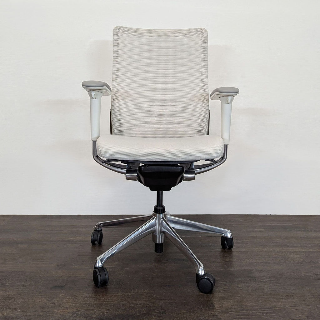 Room & Board Okamura Modern Mesh Office Chair with Adjustable Arms