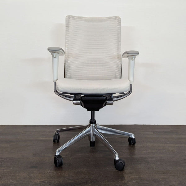 Room & Board Okamura Modern Mesh Office Chair with Adjustable Arms