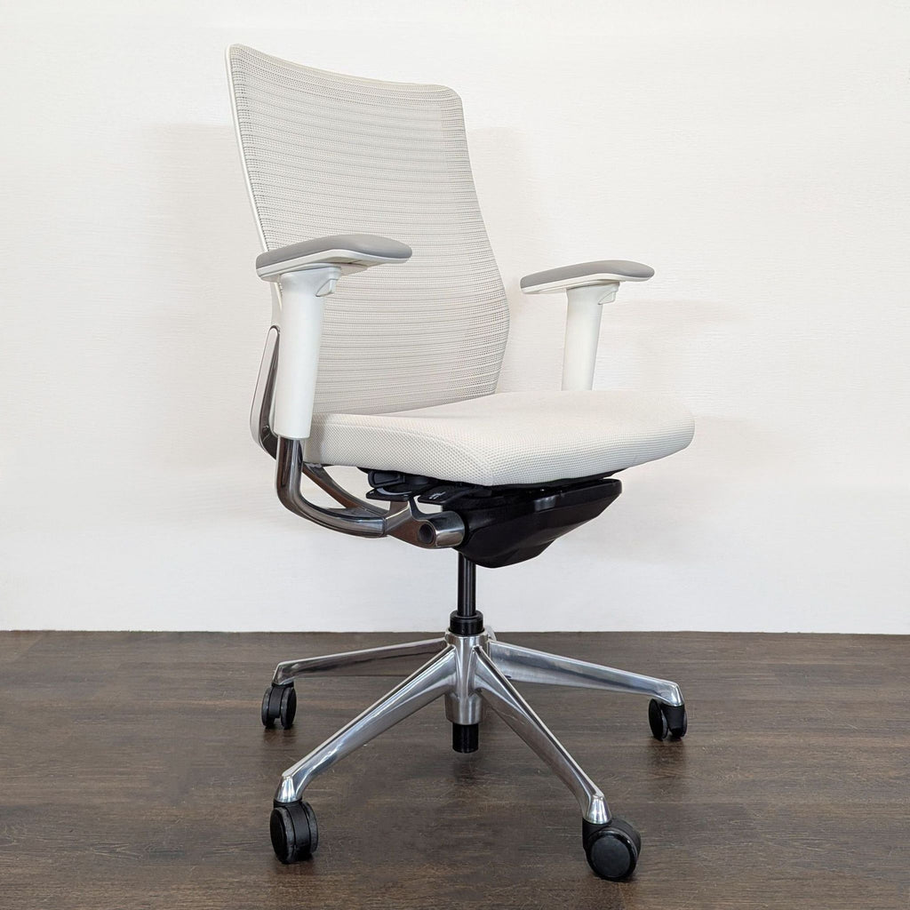 Room & Board Okamura Modern Mesh Office Chair with Adjustable Arms
