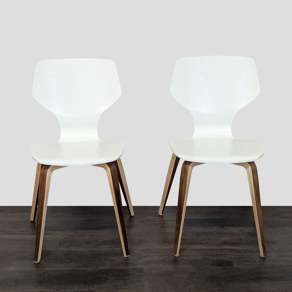Room & Board Aria Modern 3-Piece Dining Set - Round Wood Table with 2 Chairs