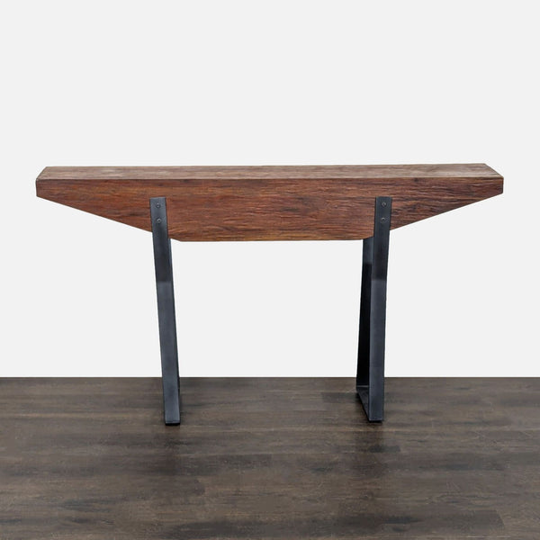 Uttermost Reclaimed Wood Console on Steel Legs