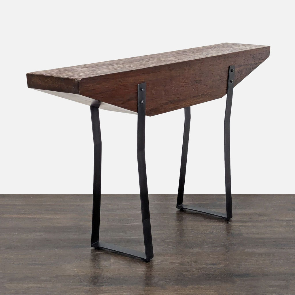 Uttermost Reclaimed Wood Console on Steel Legs