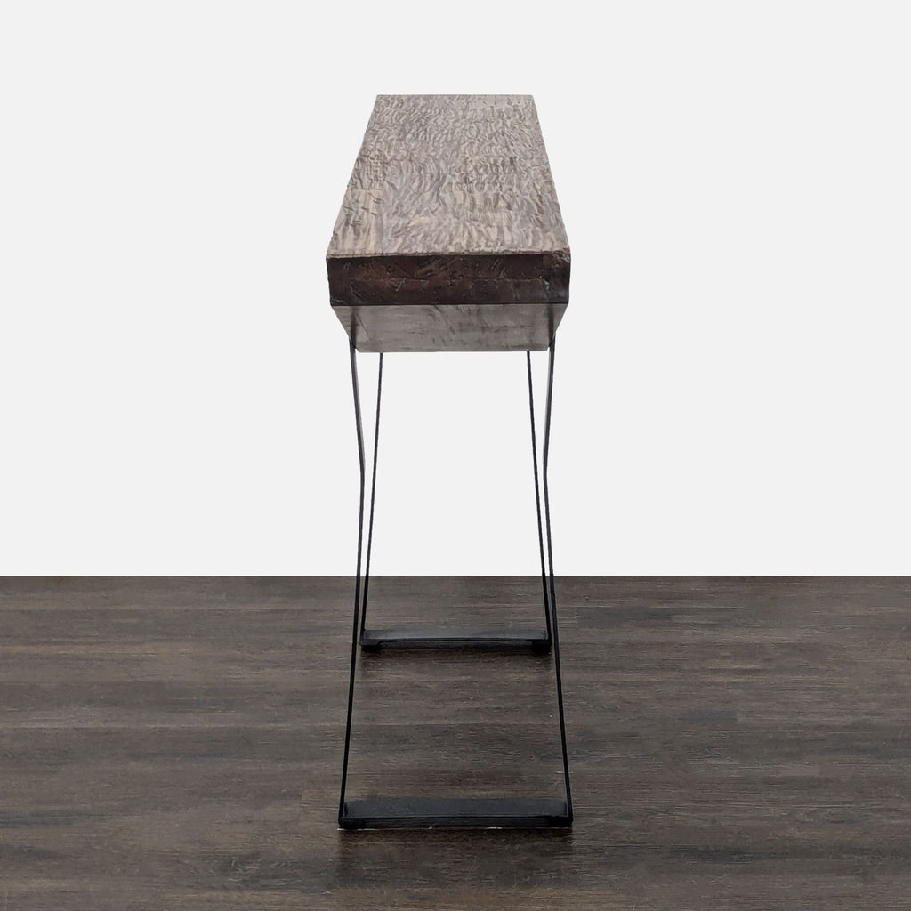 Uttermost Reclaimed Wood Console on Steel Legs