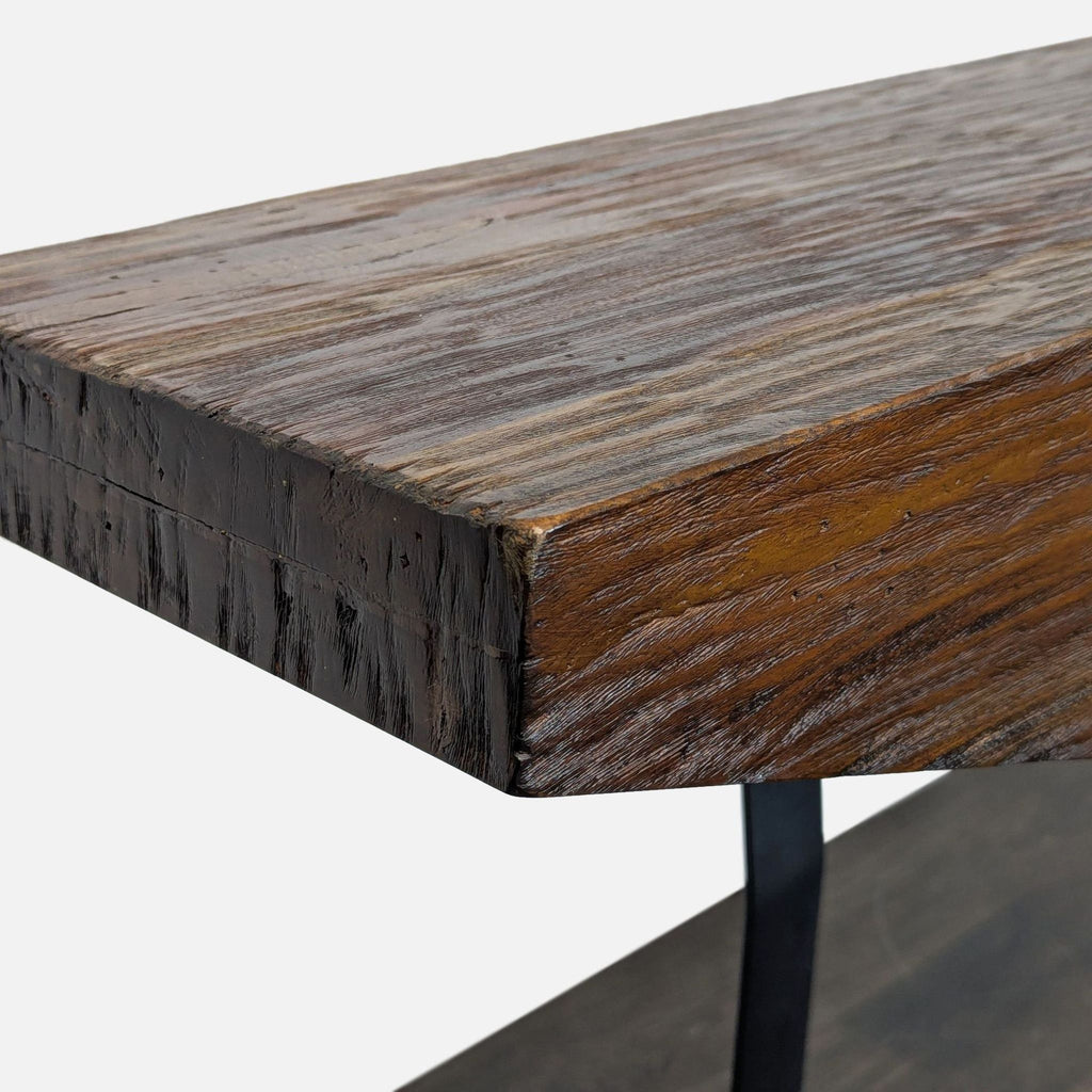 Uttermost Reclaimed Wood Console on Steel Legs