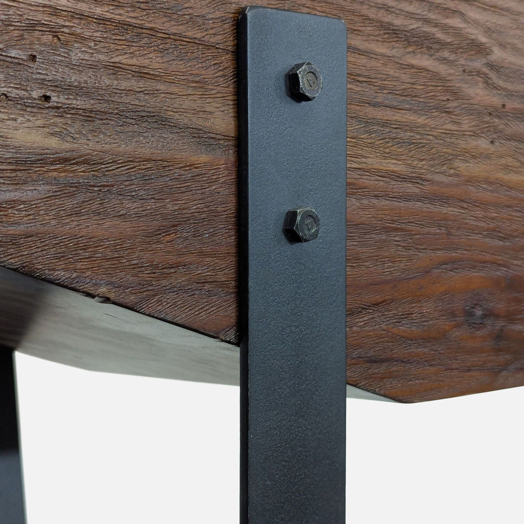 Uttermost Reclaimed Wood Console on Steel Legs