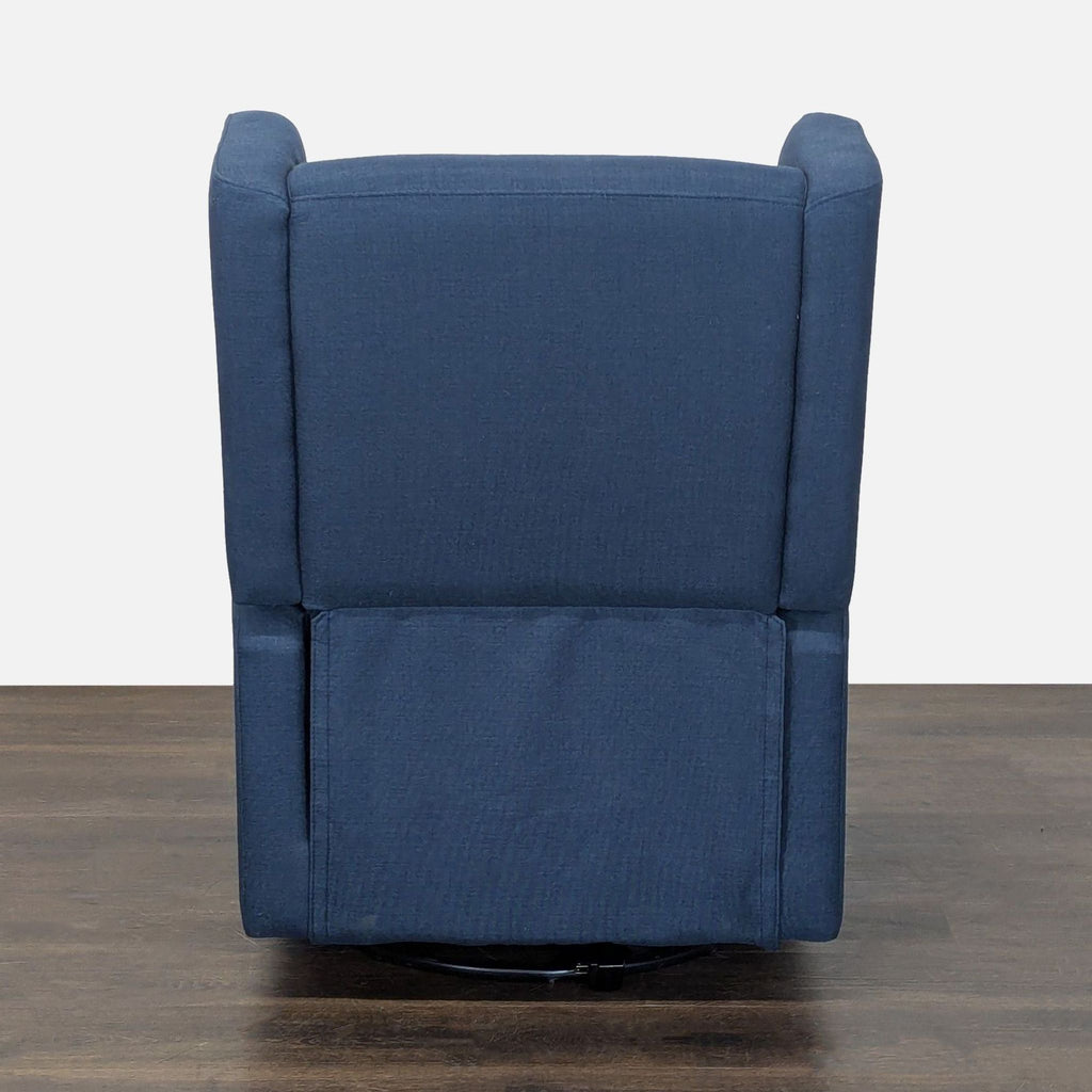 Babyletto Kiwi Navy Blue Wingback Recliner Chair