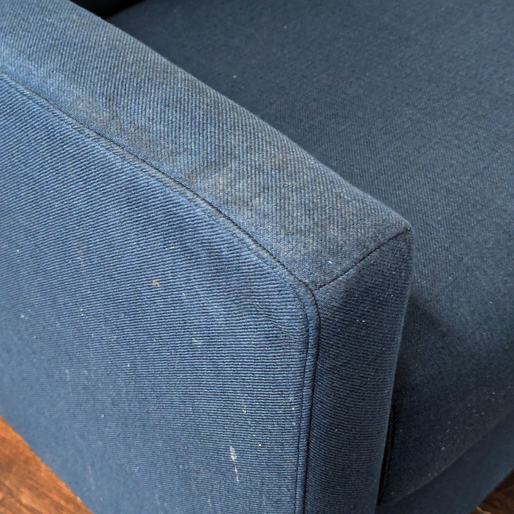Babyletto Kiwi Navy Blue Wingback Recliner Chair
