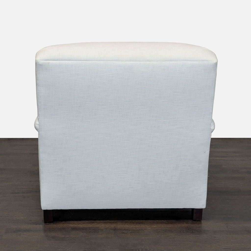 Pottery Barn Classic White Lounge Chair – Comfortable Upholstered Armchair