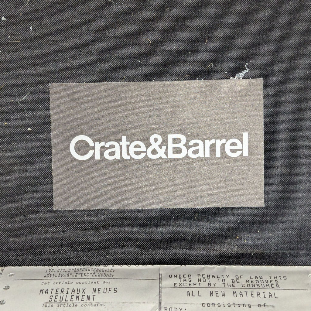 Crate & Barrel Modern Gray Loveseat – Comfortable Two-Seater Sofa
