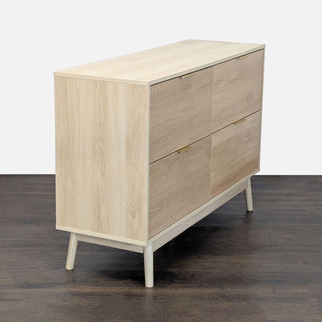 George Oliver Jermel Modern 4-Drawer Light Wood Dresser