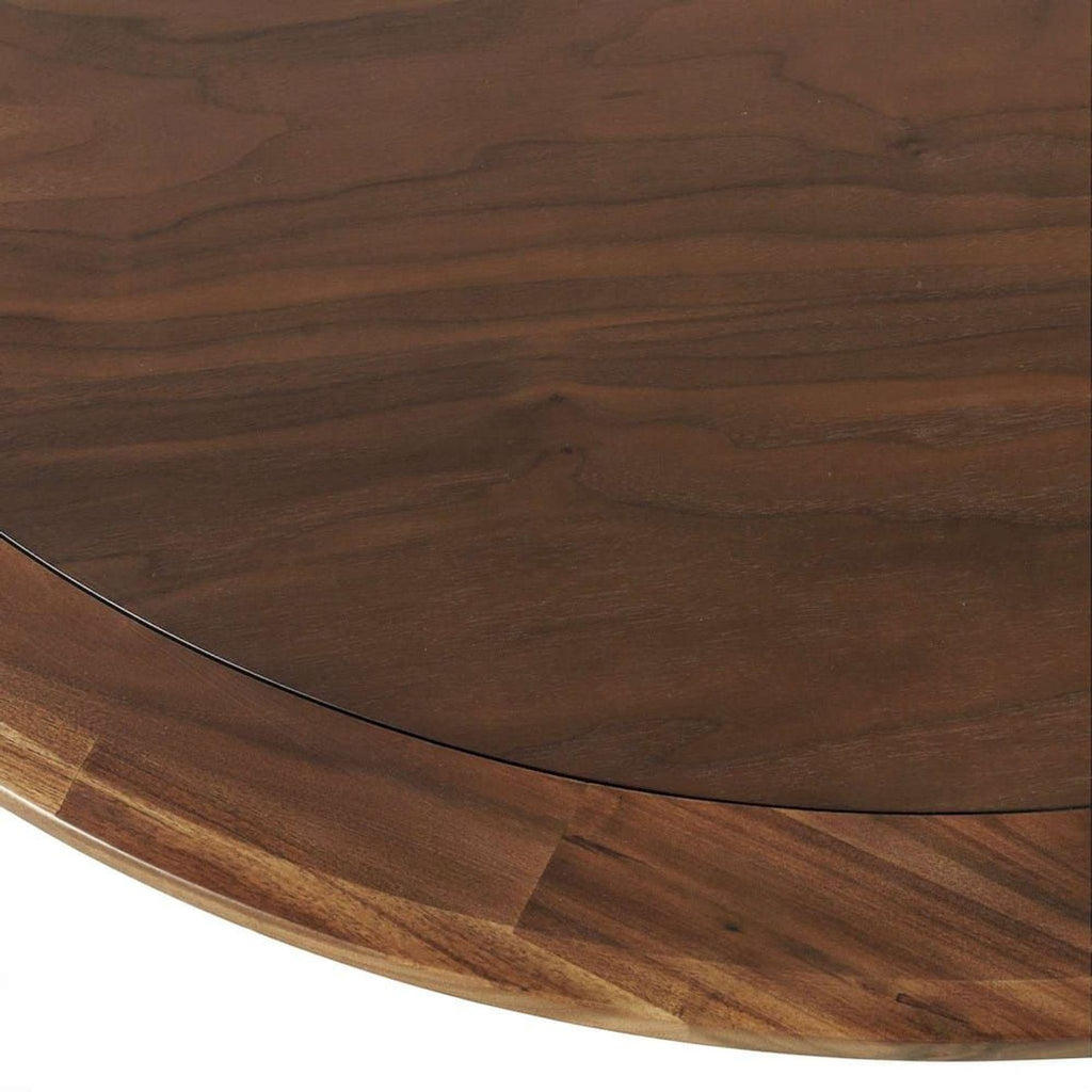 2. Contemporary Jofran dining table, seats six, features clean lines and a smooth wooden surface.  