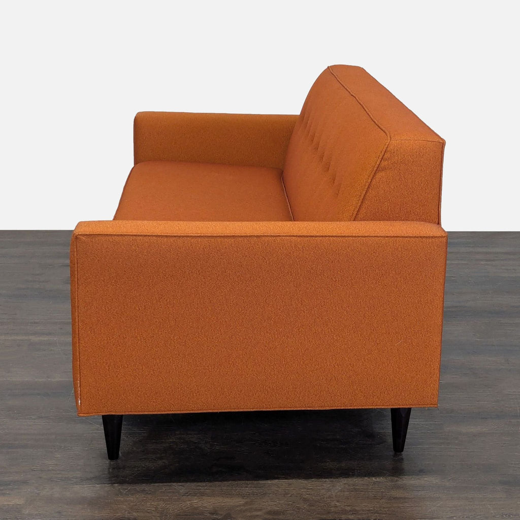 Design Within Reach 3-Seat Sofa in Burnt Orange Fabric