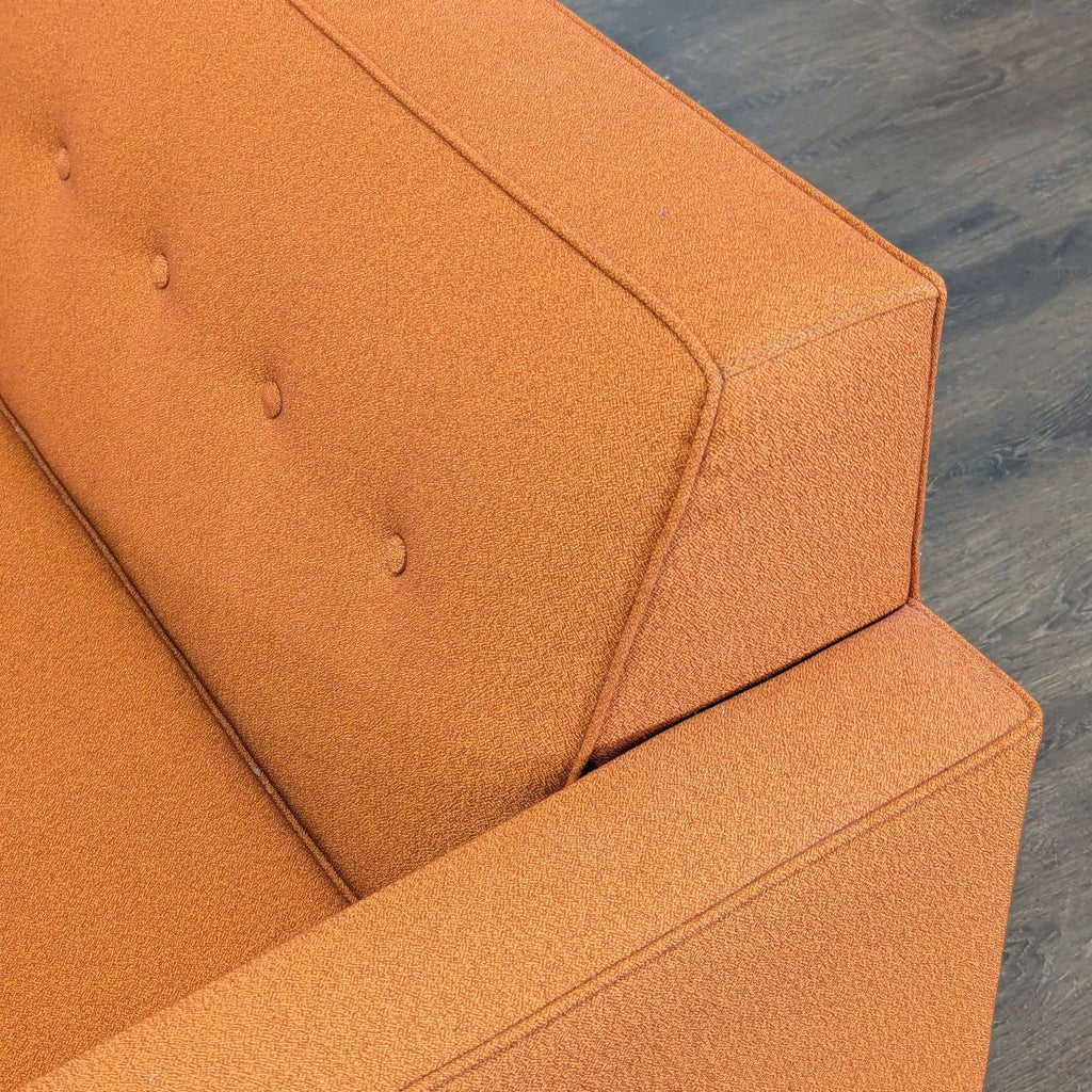 Design Within Reach 3-Seat Sofa in Burnt Orange Fabric