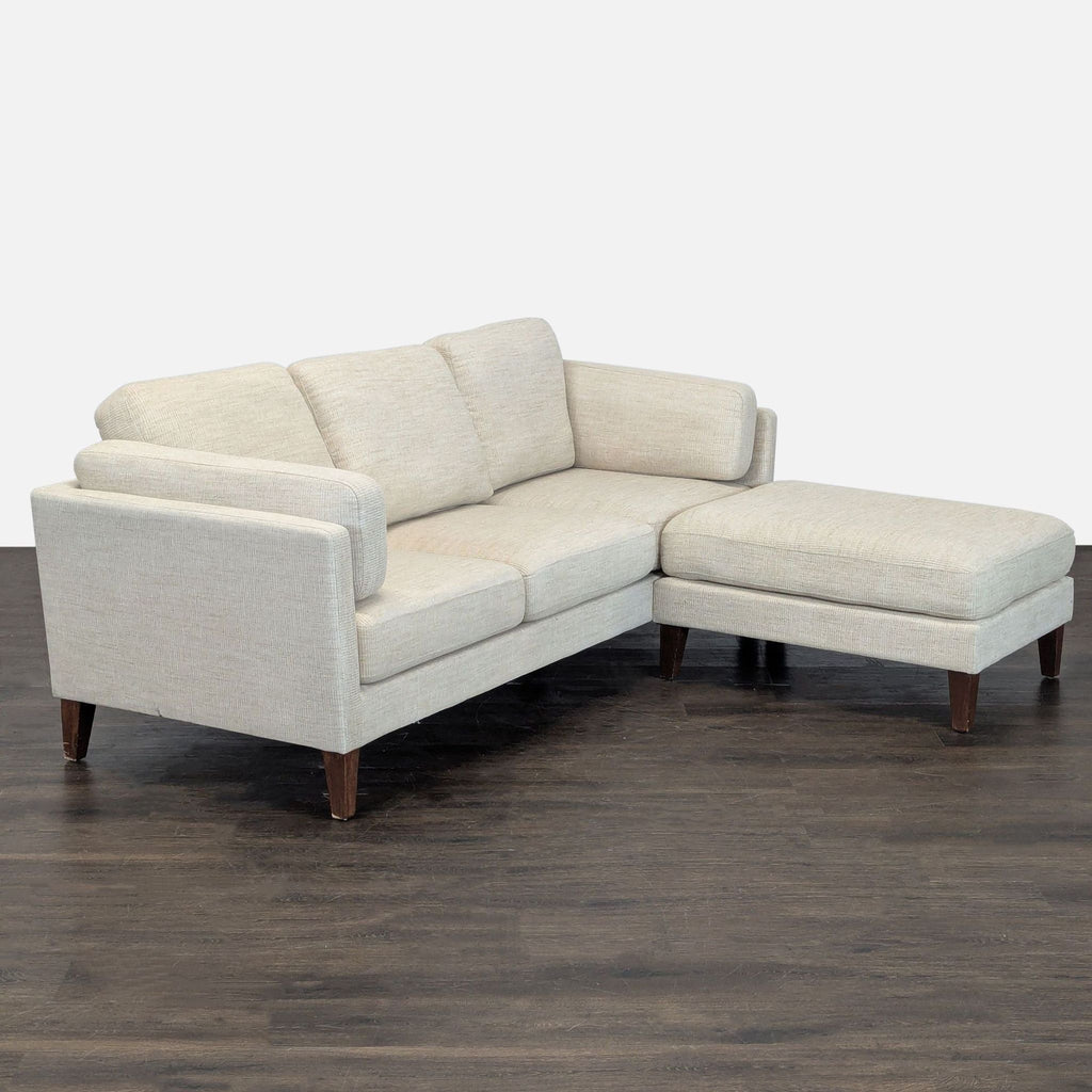 World Market Noelle Beige Sectional Sofa with Chaise