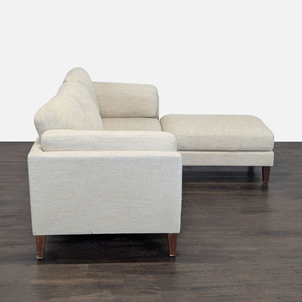 World Market Noelle Beige Sectional Sofa with Chaise