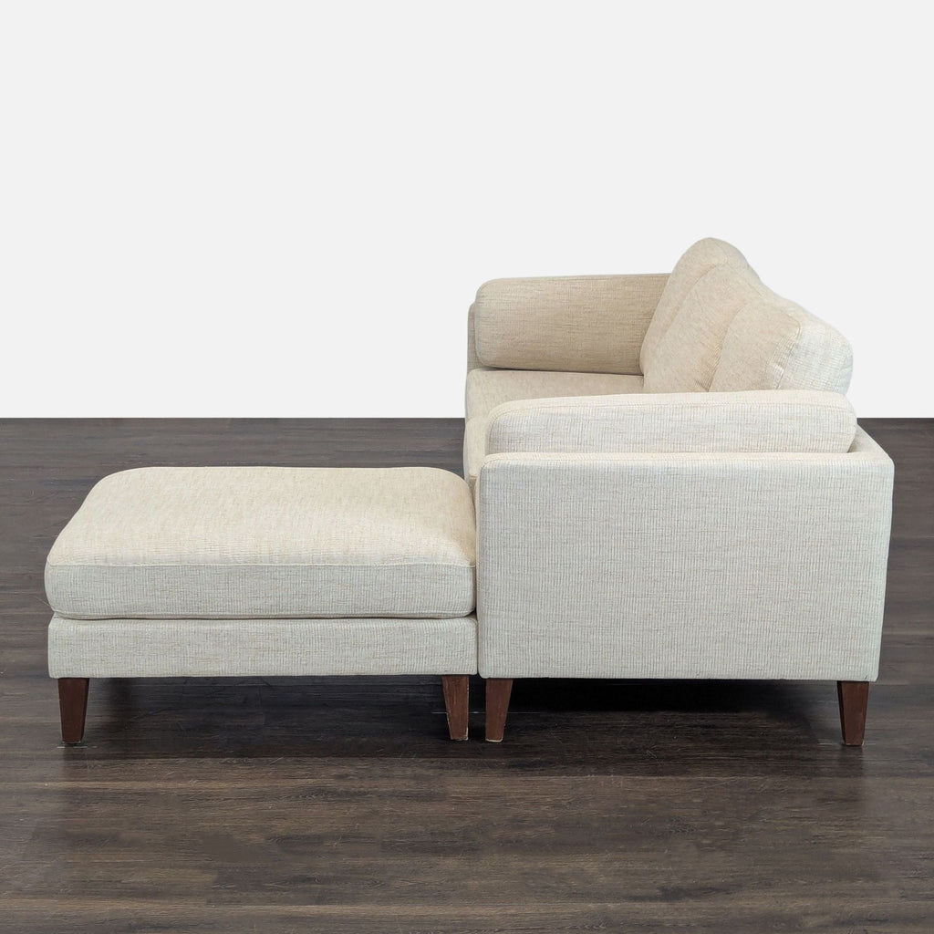 World Market Noelle Beige Sectional Sofa with Chaise