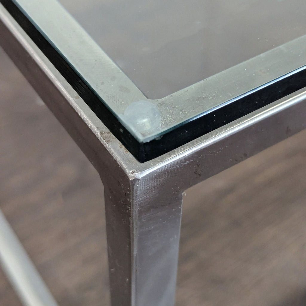 Glass Top Coffee Table Chrome Frame - Accepted Offer (47.37% discount)