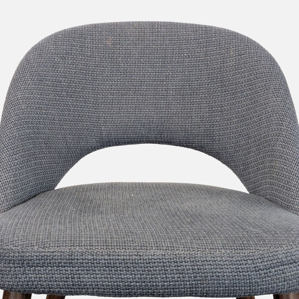 Mid-Century Style Upholstered Dining Chair on Wood Legs