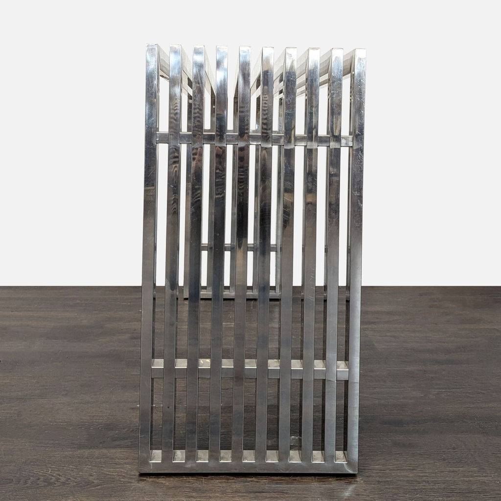 Modway Silver Rectangle Metal Console Table