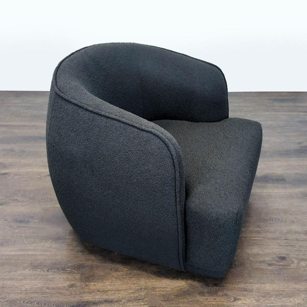 Modern Black Swivel Lounge Chair - Comfortable and Stylish Seating - Accepted Offer (21.88% discount)