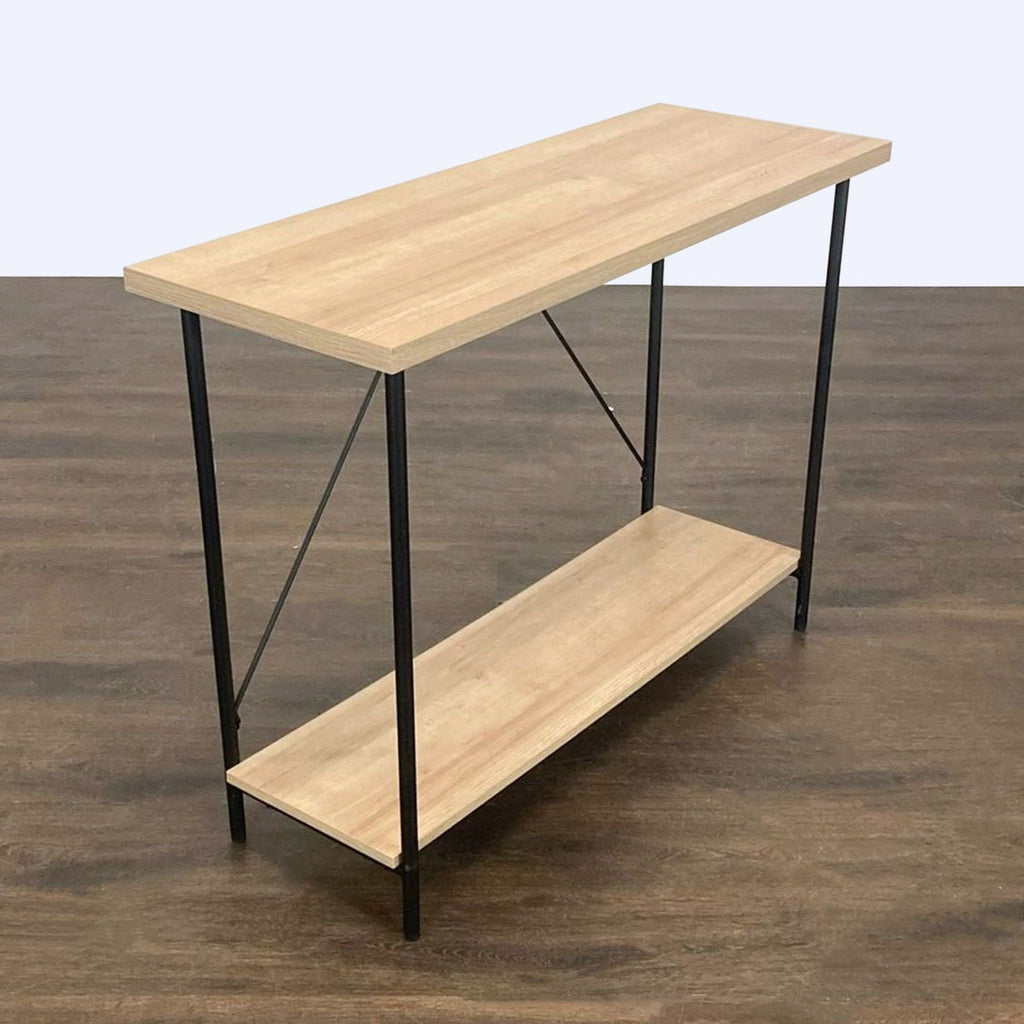 Two Tier Console Table on Metal Frame