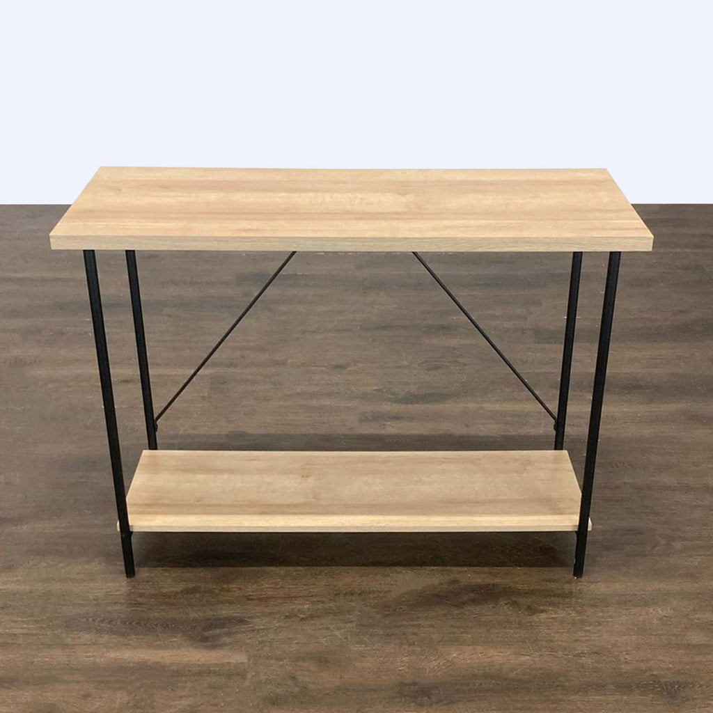 Two Tier Console Table on Metal Frame