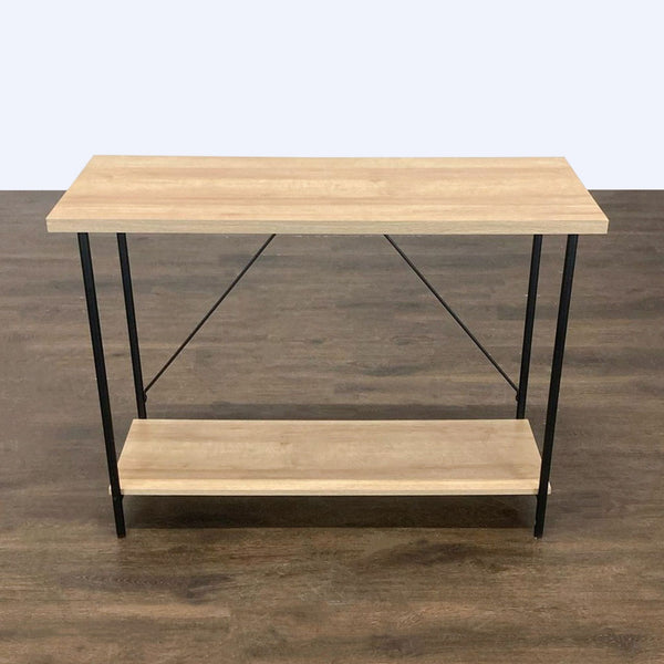 Two Tier Console Table on Metal Frame