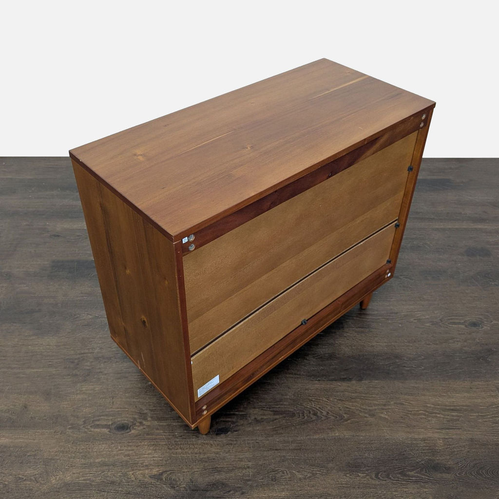 West Elm Storage Cabinet with Geometric Door Design