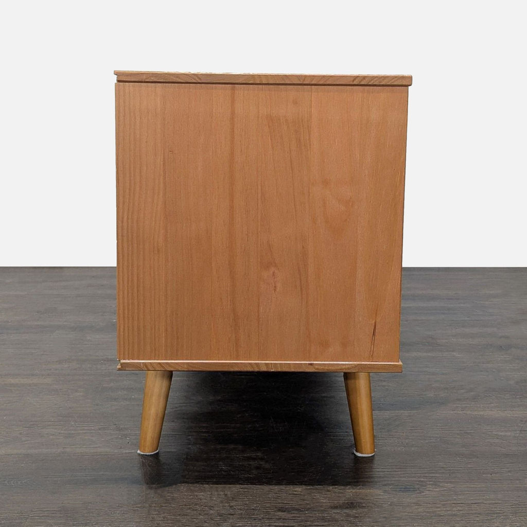Two Door Media Console with Interior Shelving