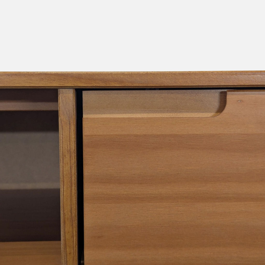 Two Door Media Console with Interior Shelving