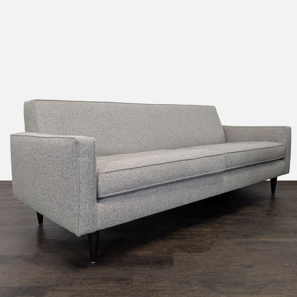 Room and Board Reese 85” Modern Gray 3-Seat Sofa