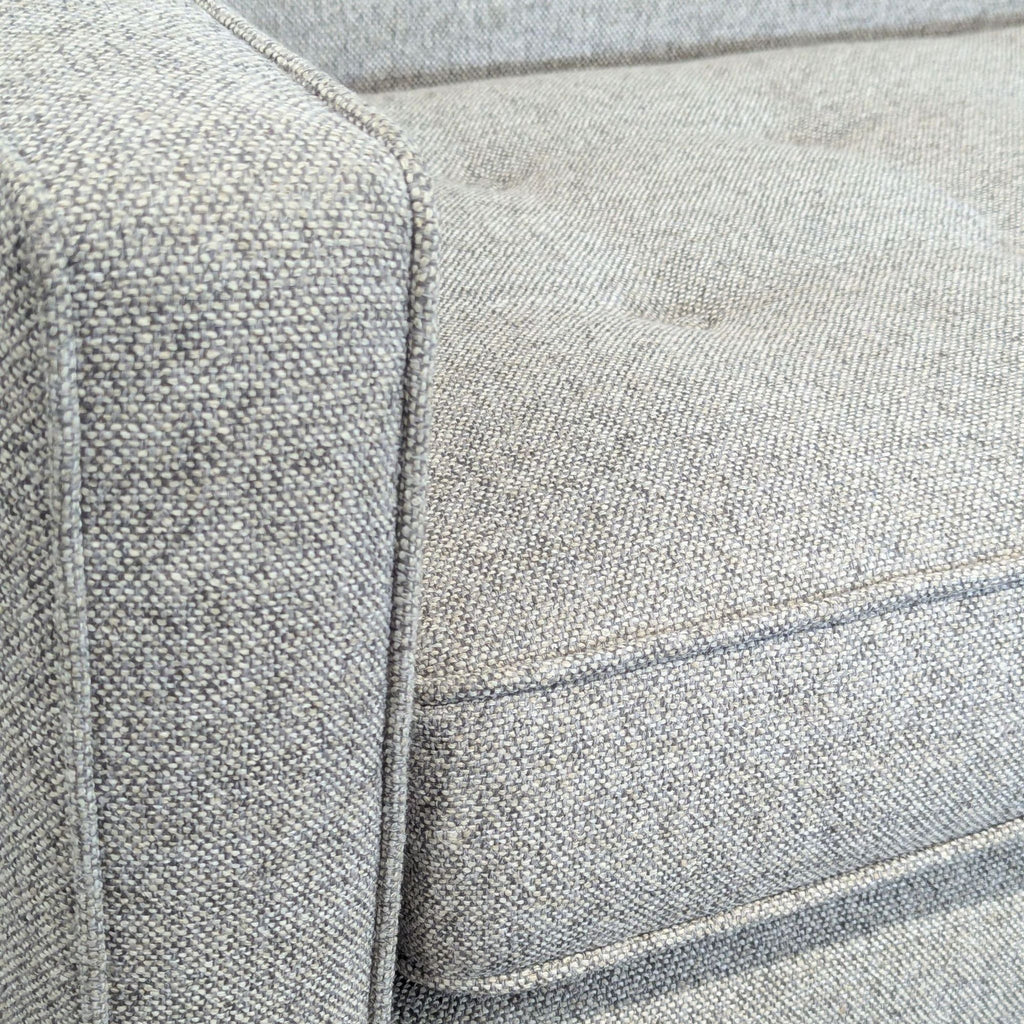 Room and Board Reese 85” Modern Gray 3-Seat Sofa