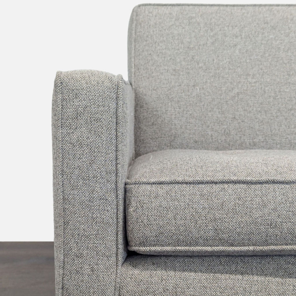Room and Board Reese 85” Modern Gray 3-Seat Sofa