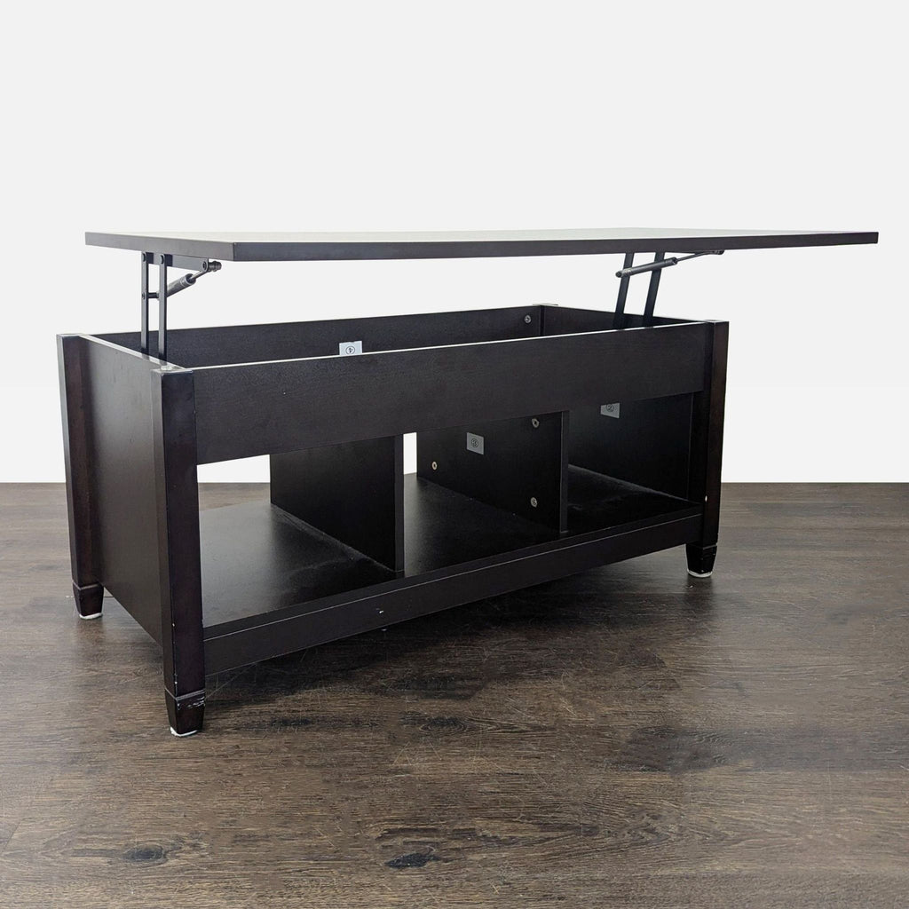 Lift-Top Coffee Table with Storage Cubbies