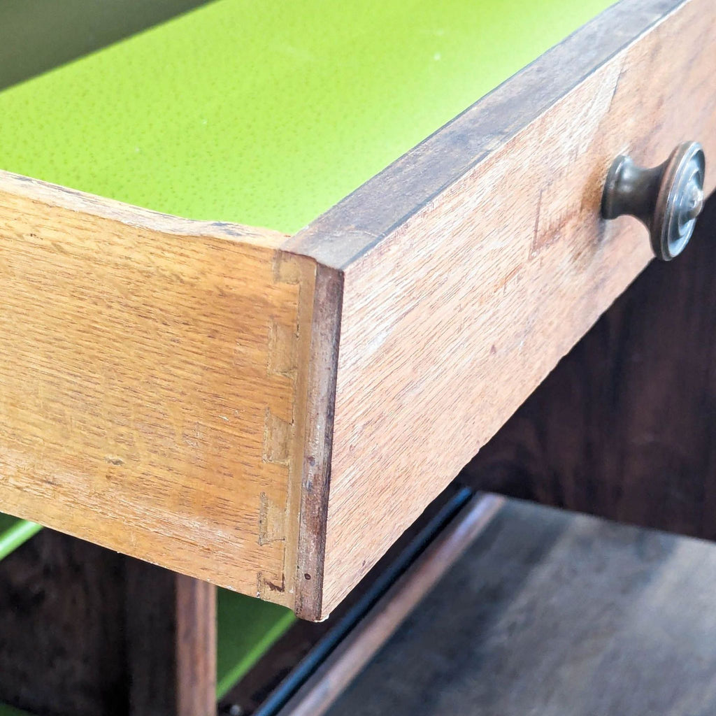 Vintage Wooden Sideboard with Decorative Accents