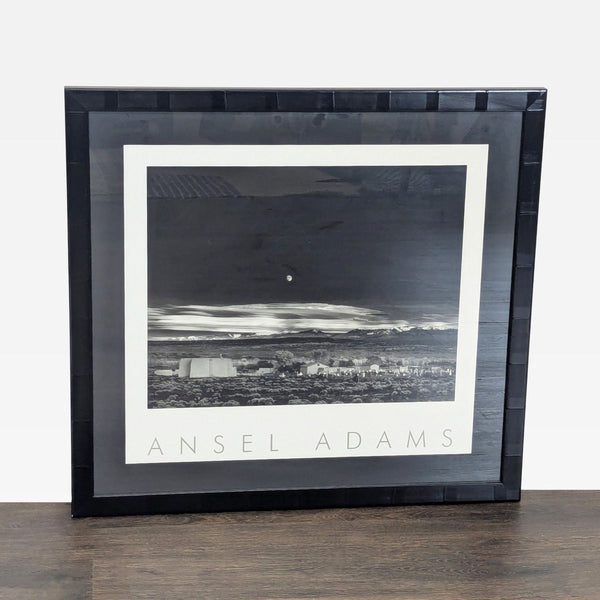 Ansel Adams Moonrise Framed Black and White Landscape Print