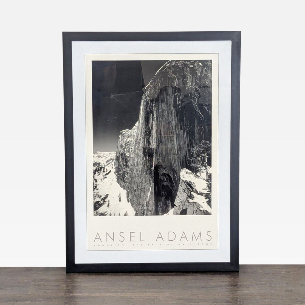 Ansel Adams Monolith Half Dome Framed Print