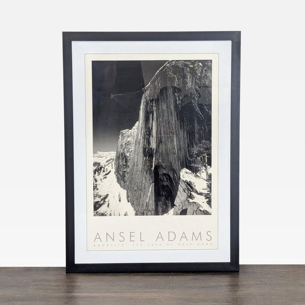 Ansel Adams Monolith Half Dome Framed Print