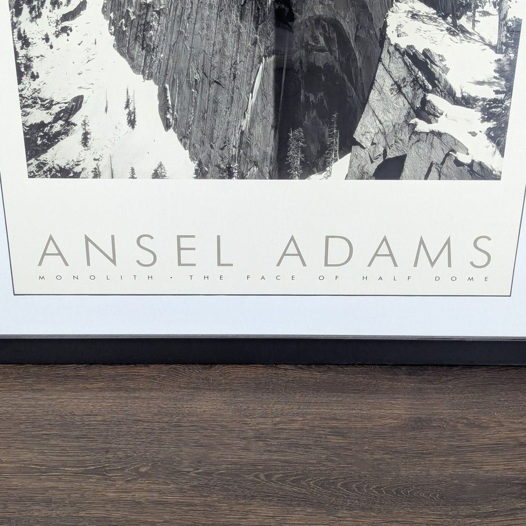Ansel Adams Monolith Half Dome Framed Print