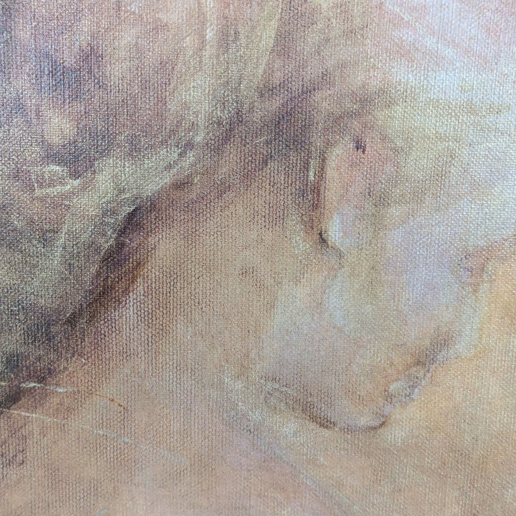 Framed Giclee Print of Woman by Dawson – Soft Pastel Tones, Elegant Ornate Frame
