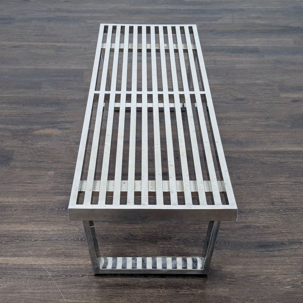 3. Contemporary Mid-Century style stool by Modway, crafted in stainless steel, from Ottomans & Benches category.